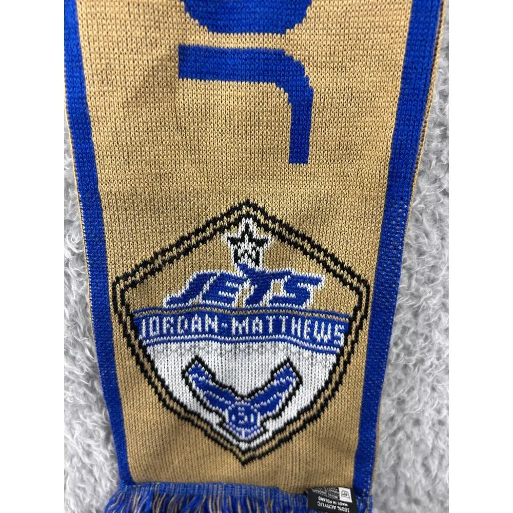 Jordan Matthews Soccer Football Supporters Scarf Blue Gold‎ Knit Acrylic Poland